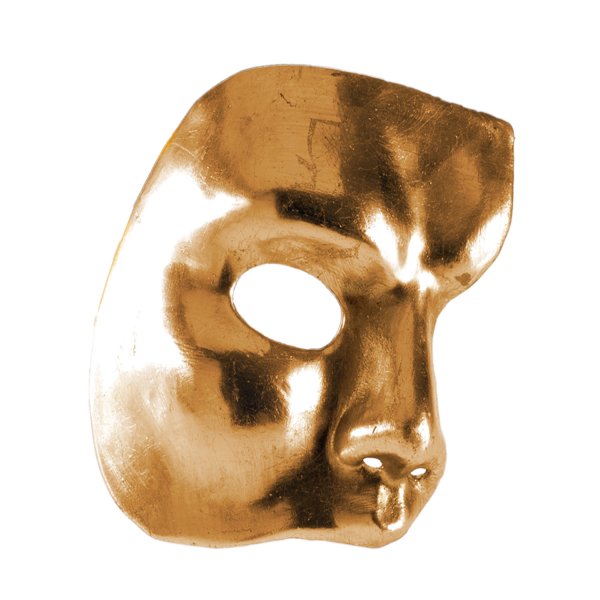 Αποκριάτικη Μάσκα Ben Paper Mache Φάντασμα της Όπερας (Χρυσό)